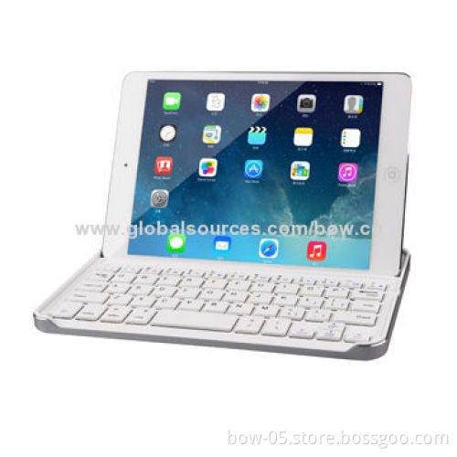 Wireless Bluetooth3.0 Keyboard Case for iPad Mini 1/2, 110mA Lithium Battery Capacity